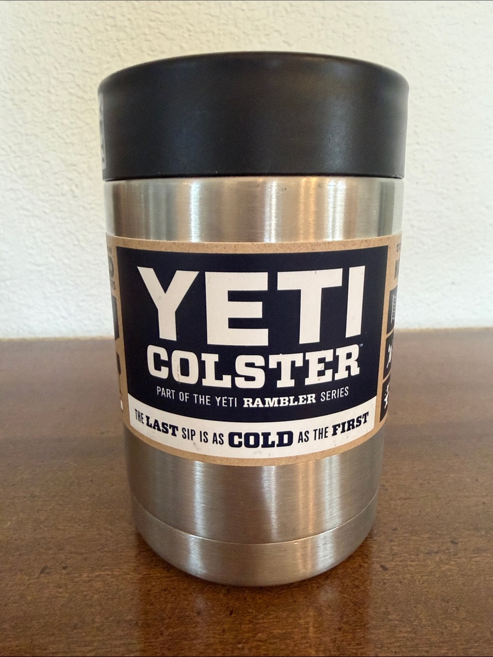 Yeti Colster Rambler Insulated Can Cooler Koozie - Silver NWT